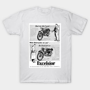 Vintage Excelsior motorbike advert T-Shirt